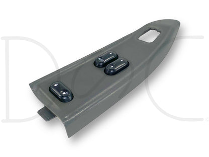 02-05 Ford F250 F350 LH Left Driver Front Power Window Lock Switch Panel Gray