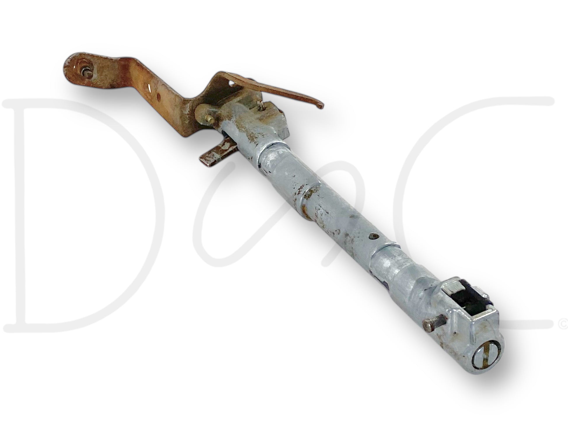 01-07 Ford F250 F350 Auto Trans Steering Column Shift Tube OEM 1L3C-7215-Aa used part with light wear, removed from 2004 Ford F-350 Lariat 6.0 Diesel 5R110 Automatic Transmission, compatible with 2001-2007 Ford F-250, F-350, F-450, F-550 trucks, featuring genuine OE quality.