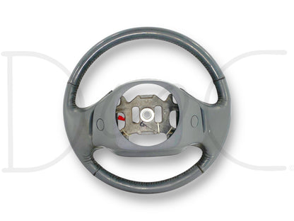 99-04 Ford F250 F350 Lariat Steering Wheel W/ Cruise Control Gray Leather OEM