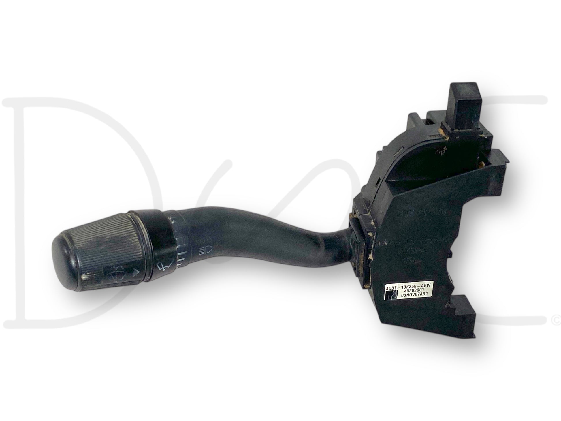 03-07 Ford F250 F350 Turn Signal Multifunction Wiper Switch OEM, used with light wear, removed from a 2004 Ford F-350 Lariat 6.0 Diesel, compatible with 2002-2007 Ford F-250, F-350, F-450, F-550 Super Duty trucks, genuine OE part.