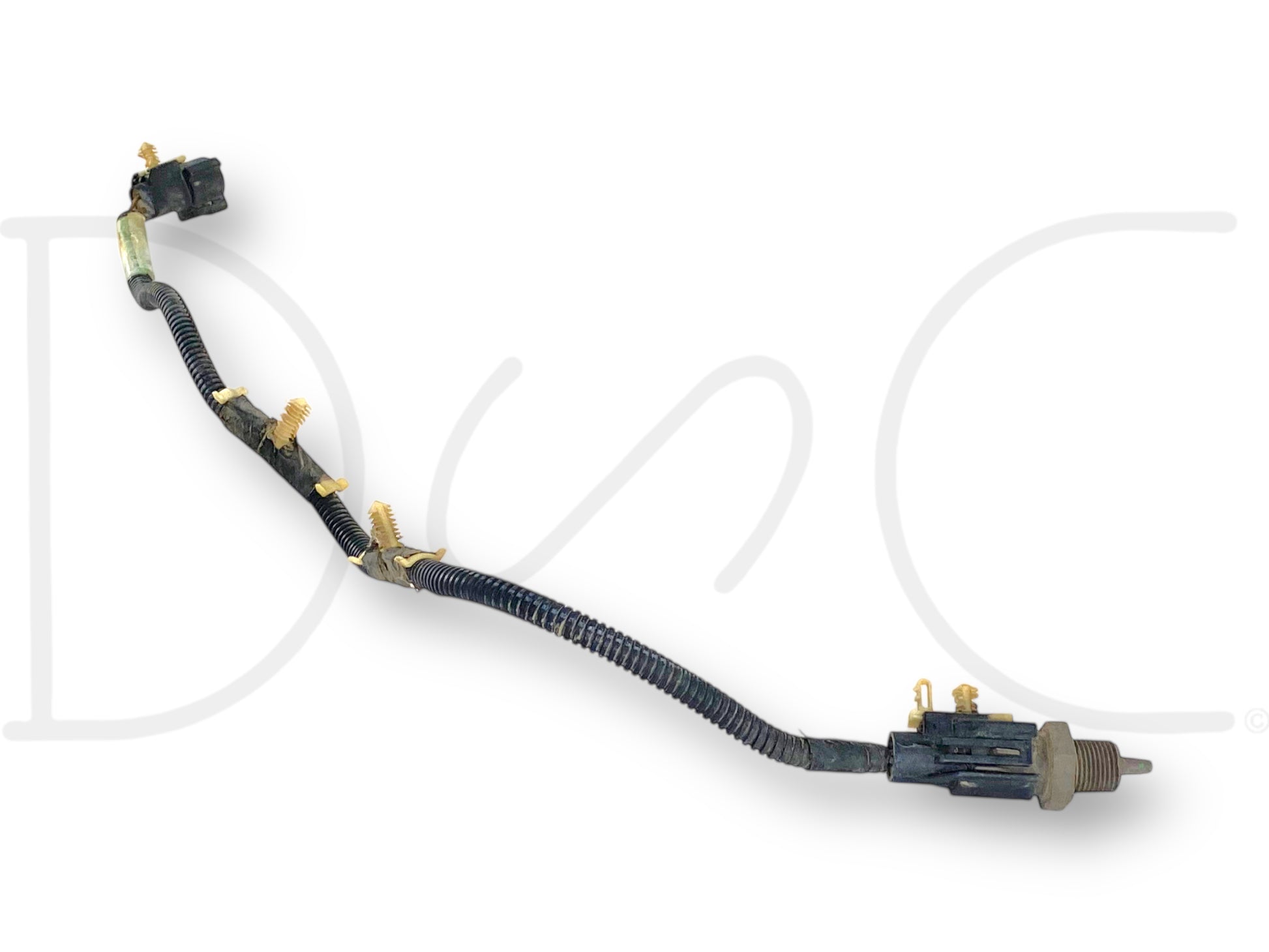 00-04 Ford F250 F350 Exterior Ambient Temperature Sensor W/ Harness OEM, used in good condition with light wear, includes wiring harness and sensor suitable for 2000-2004 Ford F-250, F-350, F-450, and F-550 Super Duty trucks, compatible with 6.0 Powerstroke models.