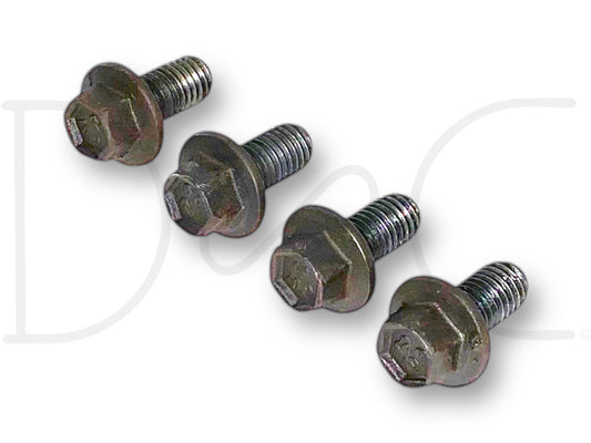 03-07 Ford F250 F350 6.0 6.0L Diesel Water Pump Pulley Bolts OE Bolt Set, used with light wear, designed for secure fastening on 6.0 powerstroke engines in Ford Super Duty trucks including F-250, F-350, F-450, and F-550 models from 2003 to 2007.