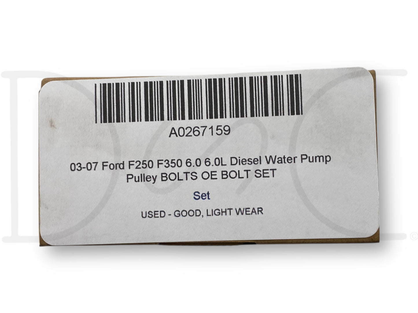03-07 Ford F250 F350 6.0 6.0L Diesel Water Pump Pulley Bolts OE Bolt Set
