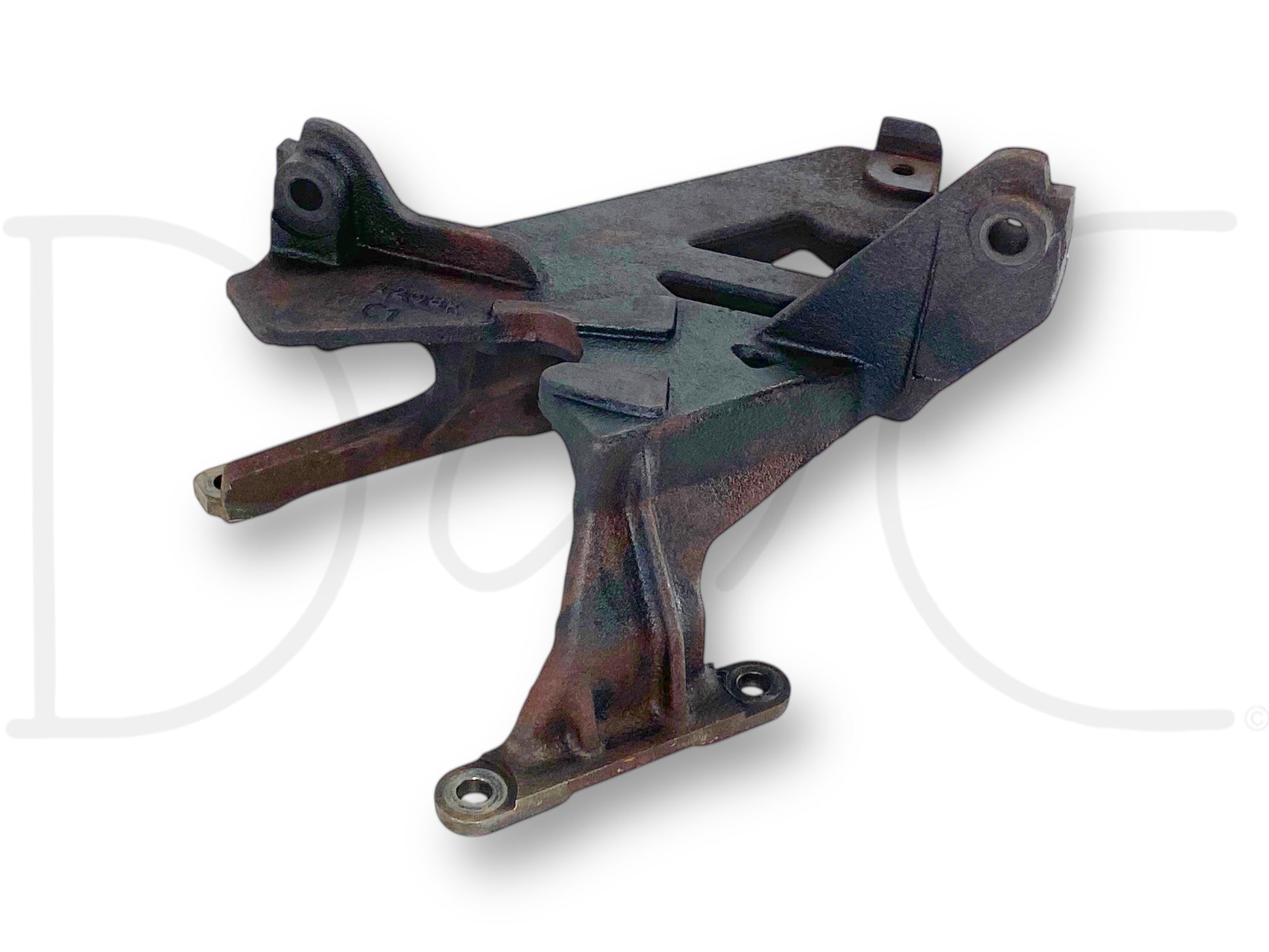 04-07 Ford F250 F350 6.0 6.0L Turbo Turbocharger Mount Pedestal 1840842C1A used part with light wear, designed for 2004-2007 Ford Super Duty trucks featuring the 6.0L Powerstroke engine, providing a durable, OEM-quality mounting solution for the turbocharger assembly.