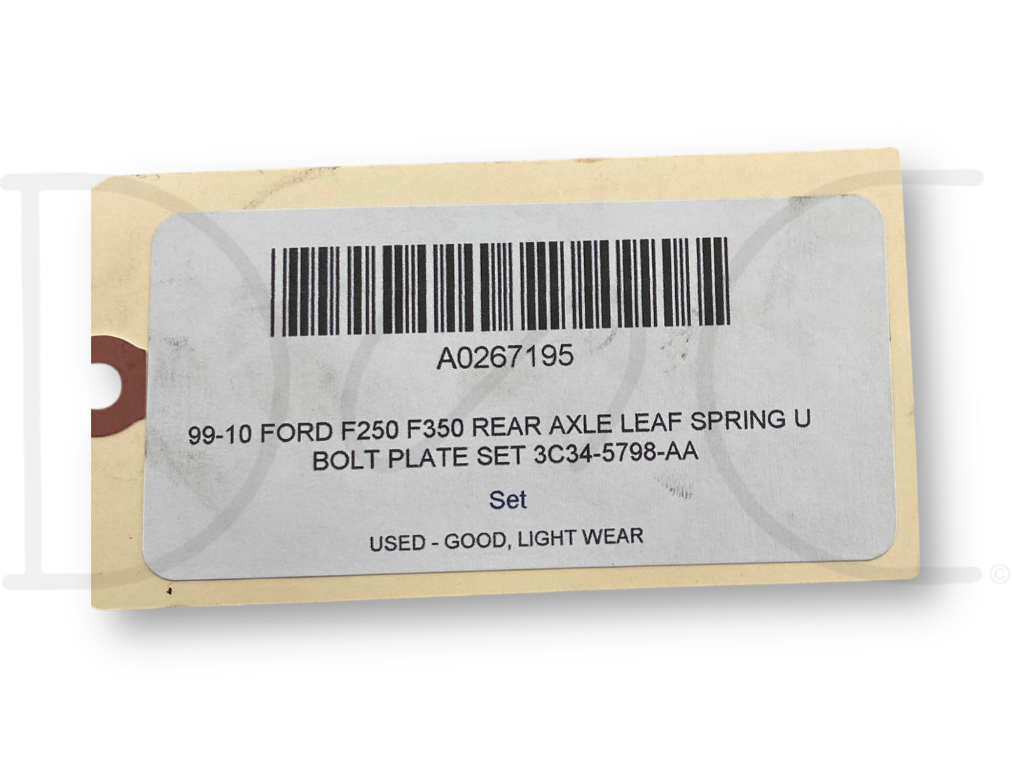 99-10 Ford F250 F350 Rear Axle Leaf Spring U Bolt Plate Set 3C34-5798-Aa