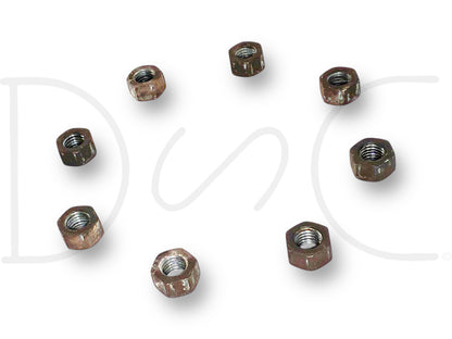99-10 Ford F350 Dually 4X4 Front Axle Spacer Adapter Hardware Nuts Set [8] OE