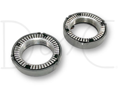 99-04 Ford F350 DRW DANA 80 Rear Axle Wheel Hub Bearing Retainer Nut Set OE