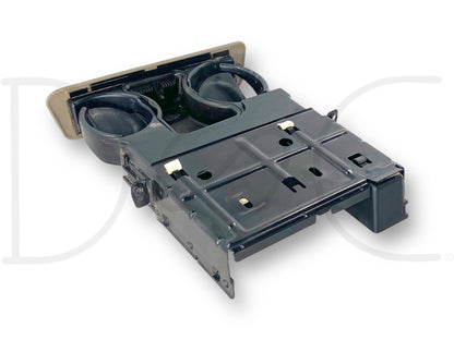 99-04 Ford F250 F350 Dash Cupholder Pull Out Assembly Tan OE *Blem*