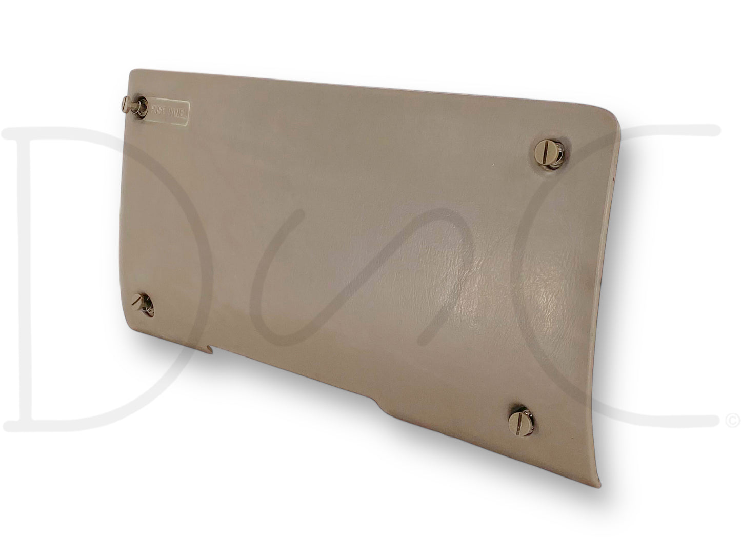 99-04 Ford F250 F350 Lower Dash Fuse Panel Cover Trim Tan OE F81B-25044F08-Aew, used with light wear, tan-colored fuse panel cover designed for Ford Super Duty trucks from 1999 to 2004, compatible with 6.0L diesel models including F-350 Lariat.