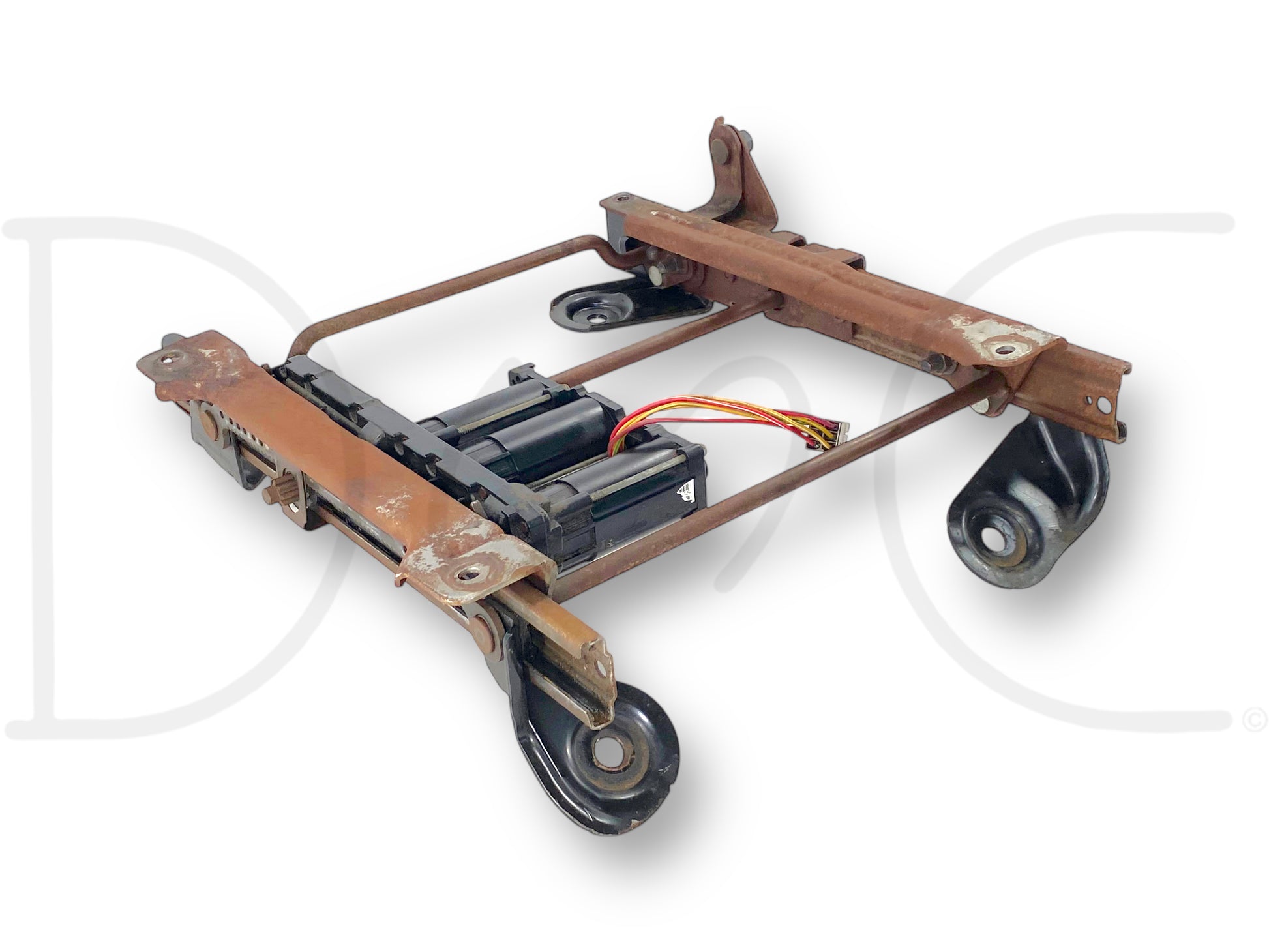 99-07 Ford F250 F350 RH Right Passenger Seat Track Base Frame Power Motors OE, used condition with light wear, removed from a 2004 Ford F-350 Lariat 6.0L Powerstroke diesel, compatible with 1999-2007 Ford F-250, F-350, F-450, and F-550 trucks.