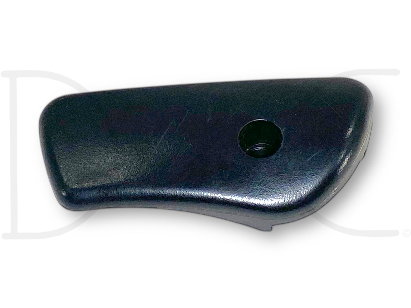 99-07 Ford F250 F350 Seat Back Recline Tilt Lean Lever Handle OEM LH Driver in black, used with light wear, compatible with 1999-2007 Ford F-250 F-350 trucks, removed from a 2004 Ford F-350 Lariat 6.0L Diesel Super Duty.