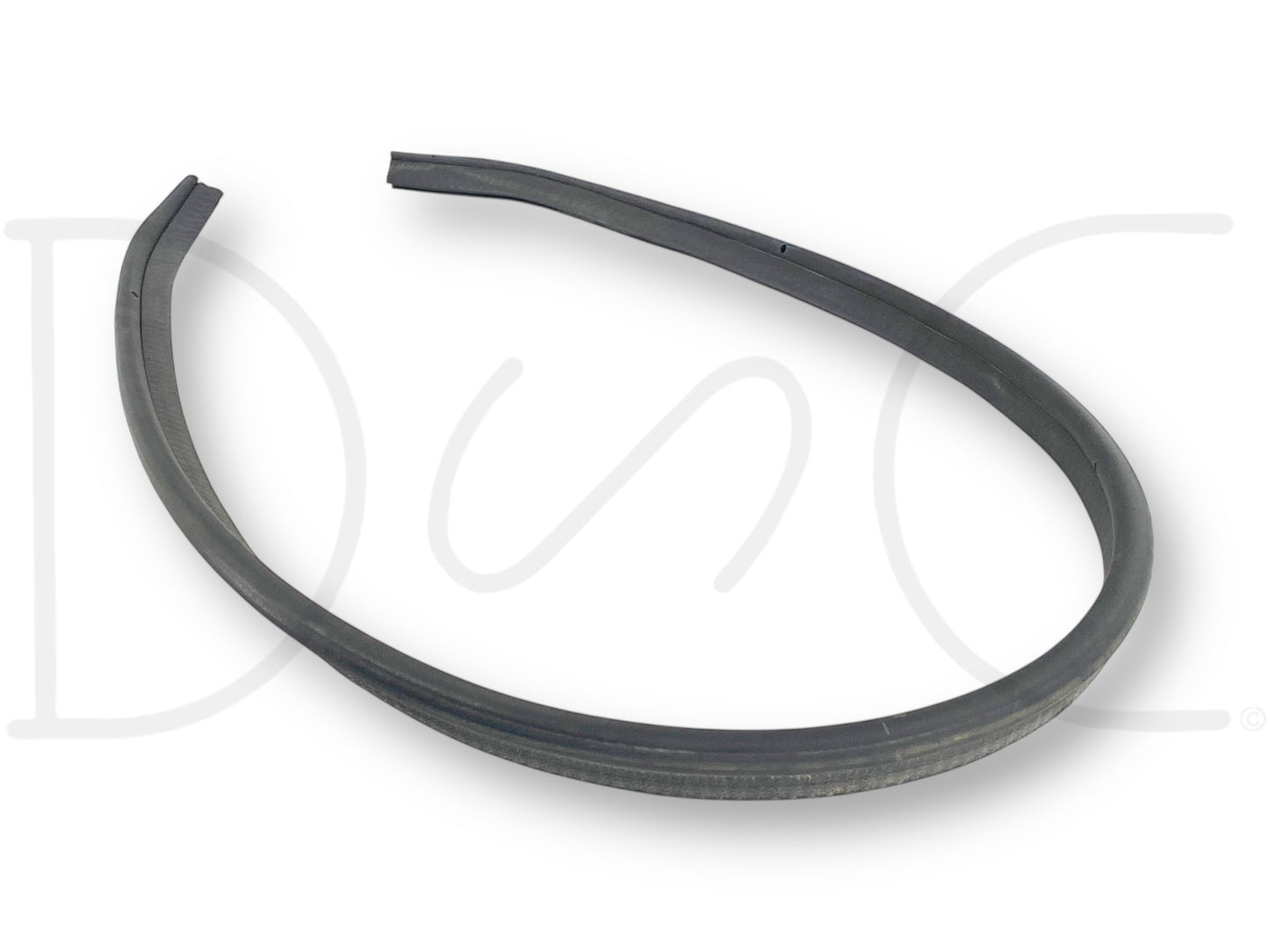 99-07 Ford Excursion F250 F350 Hood To Cowl Weatherstripping Seal Weather Strip made of durable black rubber, used in good condition with light wear, compatible with 1999-2007 Ford Excursion and Super Duty trucks including 6.0L Powerstroke models.