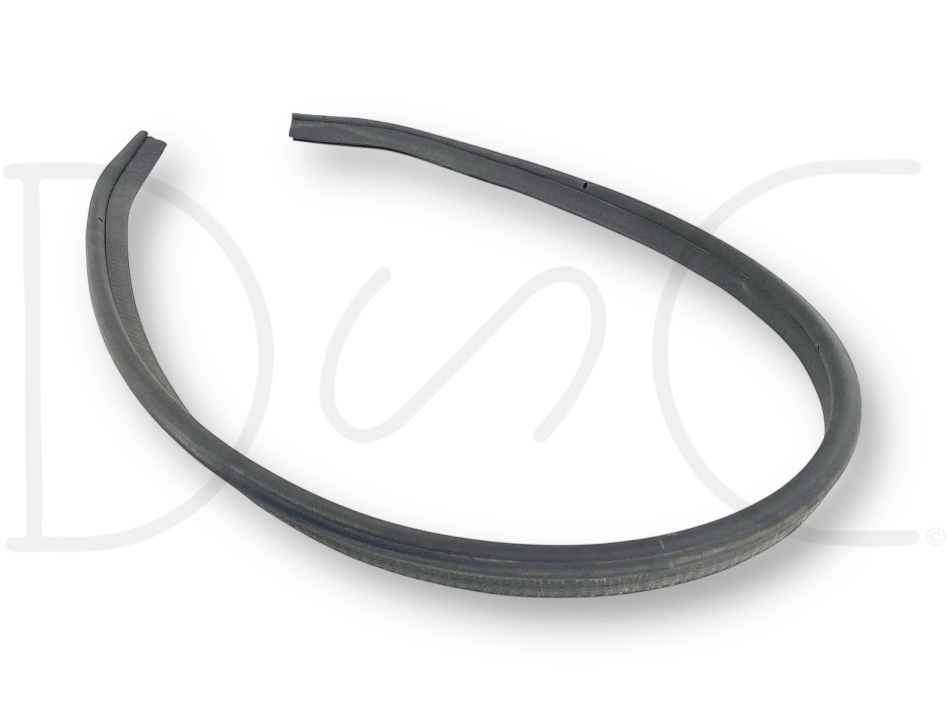 99-07 Ford Excursion F250 F350 Hood To Cowl Weatherstripping Seal Weather Strip made of durable black rubber, used in good condition with light wear, compatible with 1999-2007 Ford Excursion and Super Duty trucks including 6.0L Powerstroke models.