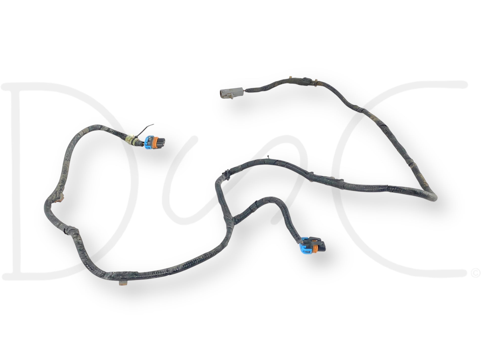 02-04 Ford F250 F350 Front Bumper Fog Light Wiring Harness 2C3T-15A211-P260G shown with used good condition and light wear, compatible with 6.0L Powerstroke and other Ford Super Duty trucks including F-250, F-350, F-450, and F-550 models from 2002 to 2004.