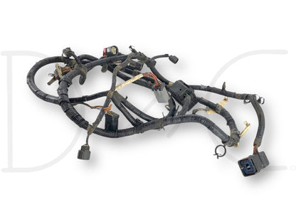 03-04 Ford F250 F350 6.0 6.0L 5R110 Transmission Wiring Harness ESOF 4X4 used with light wear and damaged transfer case shift motor plug housing, compatible with 2003-2004 Ford F-250, F-350, F-450, F-550 Super Duty trucks featuring 6.0L Powerstroke engines.