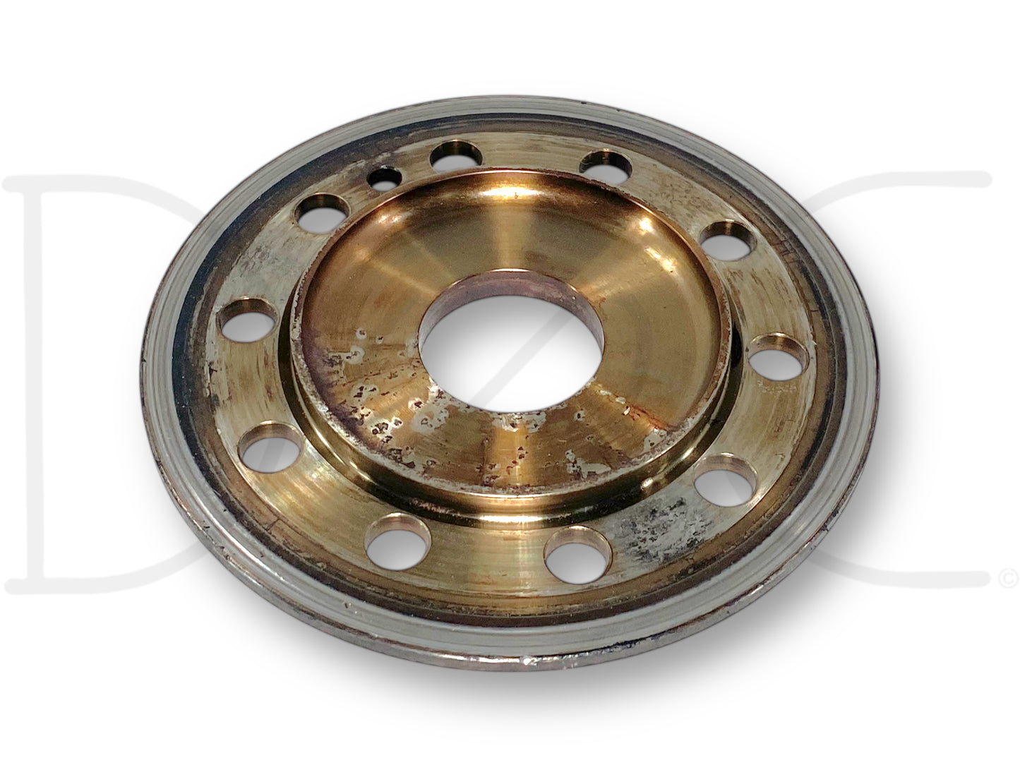 03-07 Ford F250 F350 6.0 6.0L Diesel Flex Plate Flexplate Spacer Ring OEM used with light wear, circular metal part with multiple mounting holes, compatible with 2003-2007 Ford F-250, F-350, F-450, and F-550 Super Duty trucks.