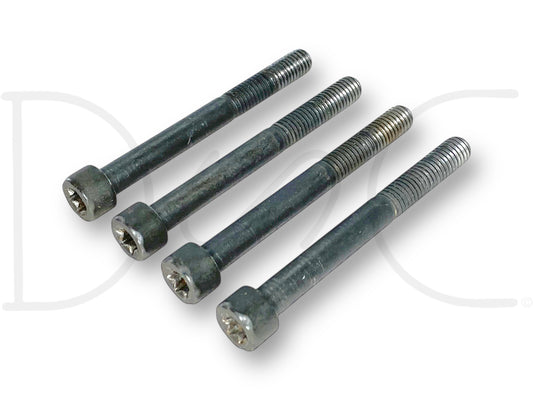 03-07 Ford F250 F350 6.0 6.0L Diesel Fuel Oil Filter Housing Bolts Bolt Set OE, used condition with light wear, suitable for 2003-2007 Ford F-250, F-350, F-450, and F-550 trucks, durable metal construction designed for 6.0L Powerstroke diesel engines.