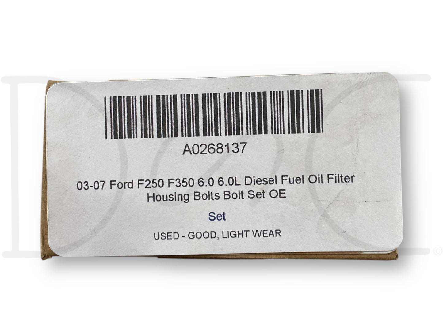 03-07 Ford F250 F350 6.0 6.0L Diesel Fuel Oil Filter Housing Bolts Bolt Set OE