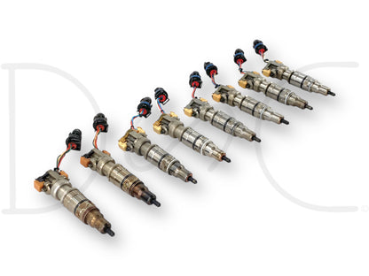 03-07 Ford F250 F350 6.0 6.0L Diesel Fuel Injector Set (8) Injectors *Cores*