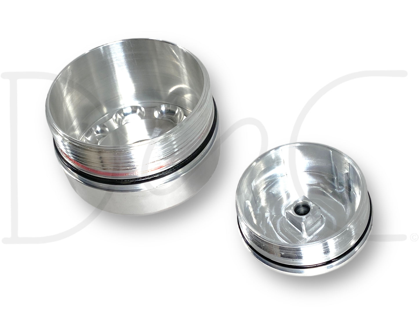 03-07 Ford F250 6.0 6.0L Beans Diesel Fuel Oil Filter Caps Lids Billet Aluminum