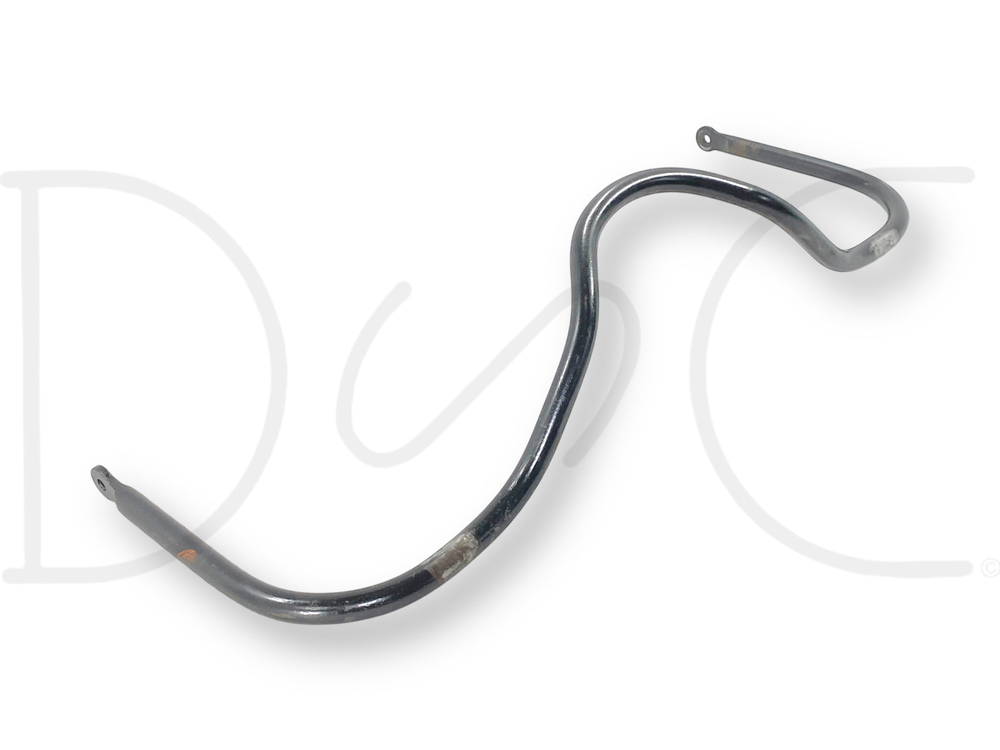 99-04 Ford F350 Super Duty DRW Dually Pickup Rear Axle Stabilizer Sway Bar OE, used condition with light wear, black metal bar designed for stability and sway reduction on heavy-duty Ford F-350 trucks from 1999 to 2004.