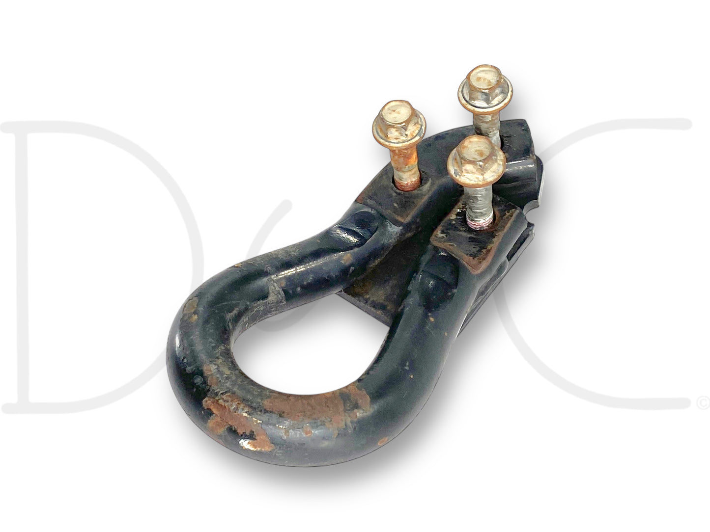 00-07 Ford F250 F350 Tow Hook Recovery Loop Black W/ Bolts 1C34-17A954-Aa
