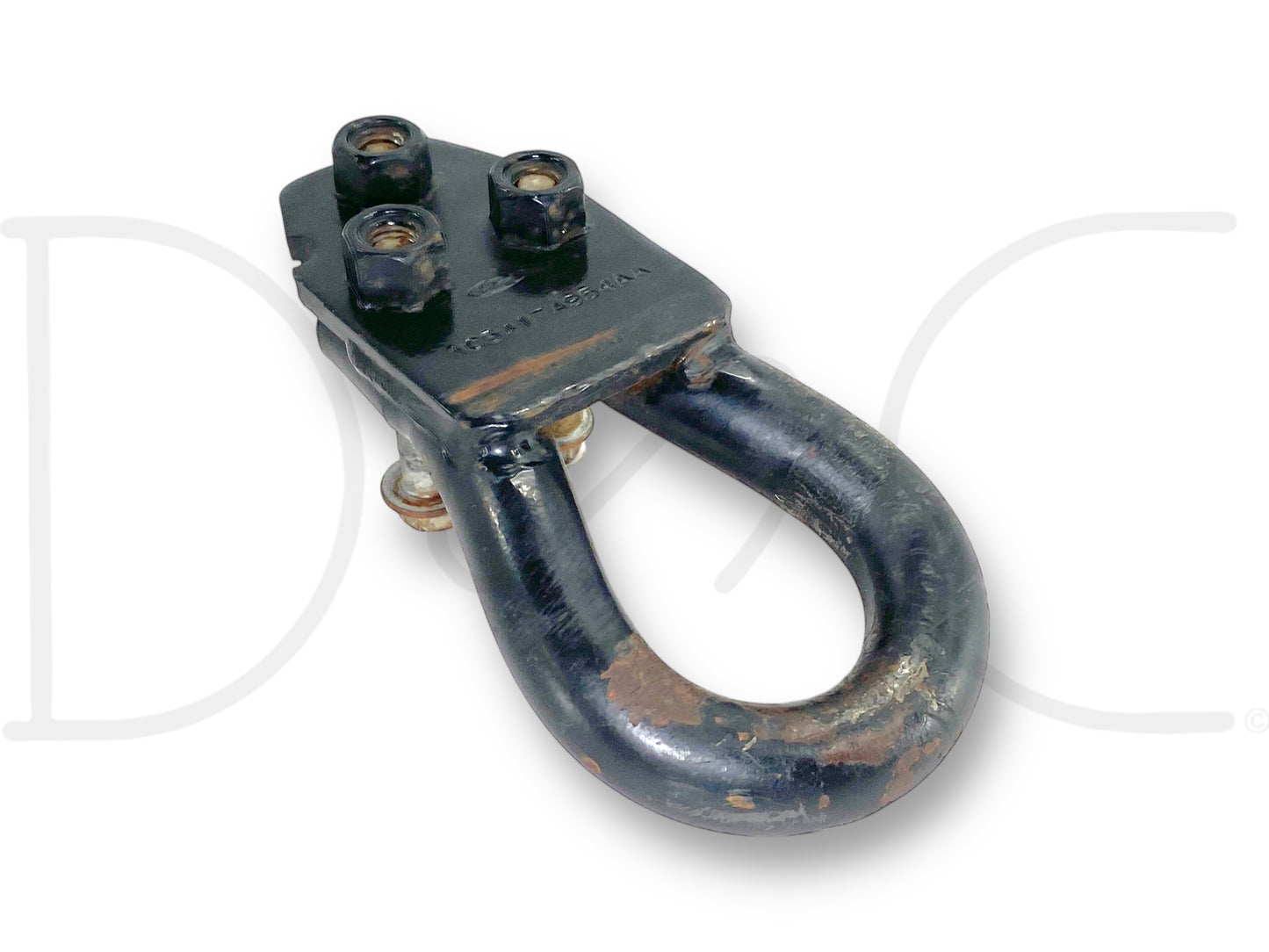 00-07 Ford F250 F350 Tow Hook Recovery Loop Black W/ Bolts 1C34-17A954-Aa