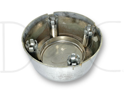 99-04 Ford F350 Super Duty Dually Rear Wheel Center Hub Cap Hubcap Chrome OEM