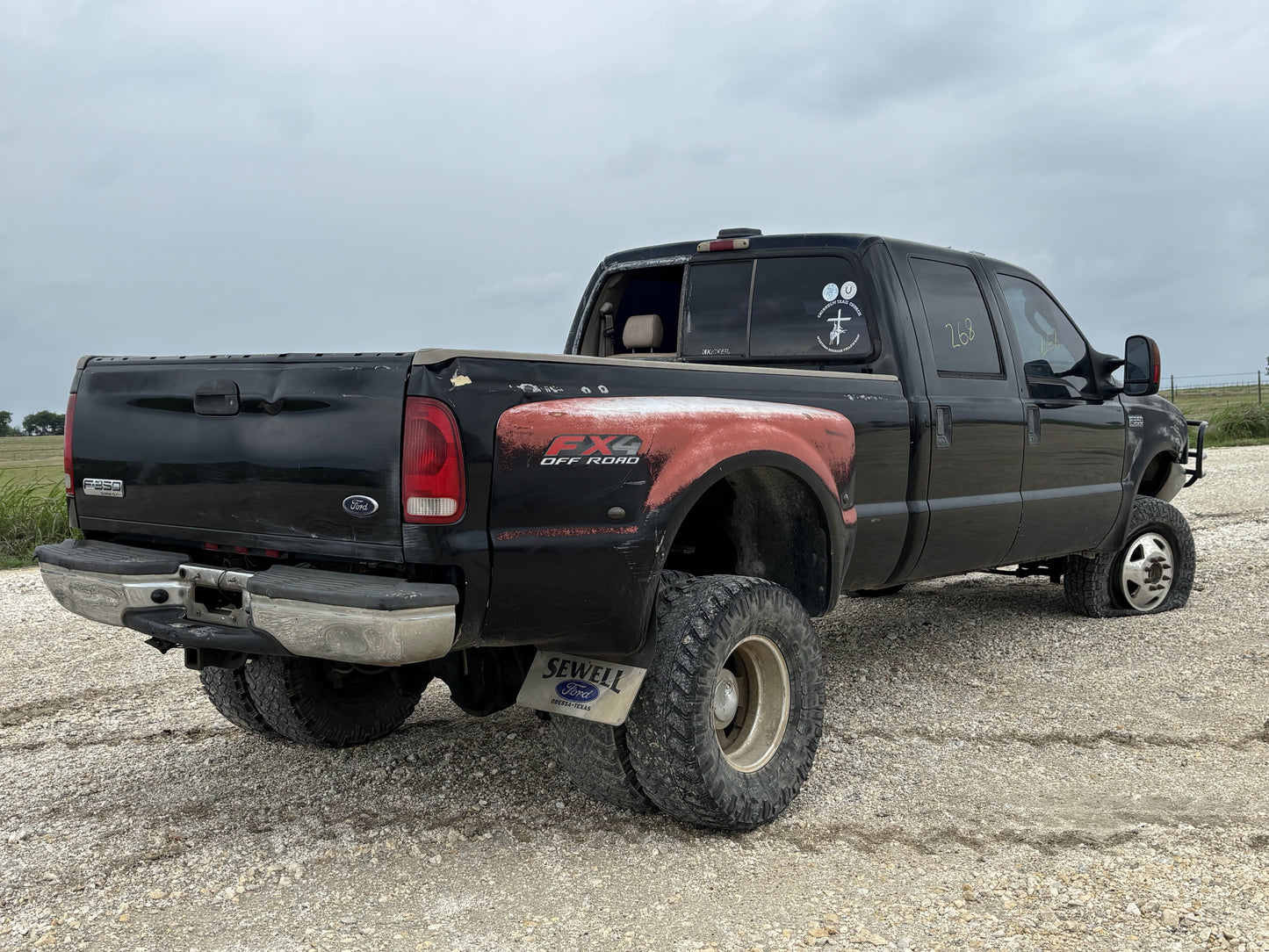 99-07 Ford F250 F350 Rear LH Left Driver Crew Cab Door UD Black Electric