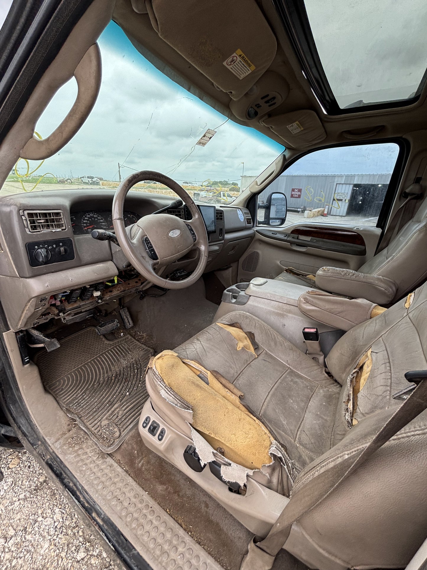 99-07 Ford F250 F350 Rear LH Left Driver Crew Cab Door UD Black Electric