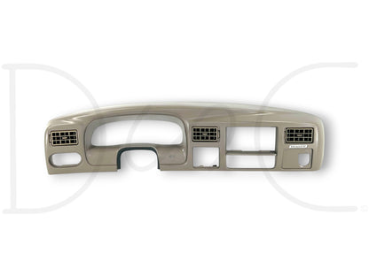 03-04 Ford F250 F350 King Ranch Dash Bezel Radio Cluster Trim Panel Tan OE