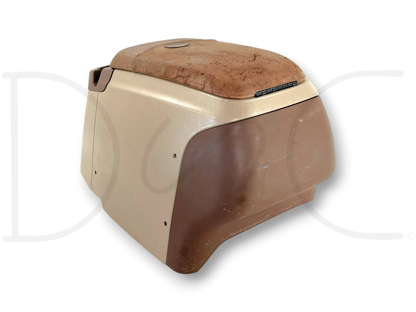 03-07 Ford F250 F350 King Ranch Center Console Floor Storage Tan Leather OE