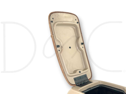 03-07 Ford F250 F350 King Ranch Center Console Floor Storage Tan Leather OE