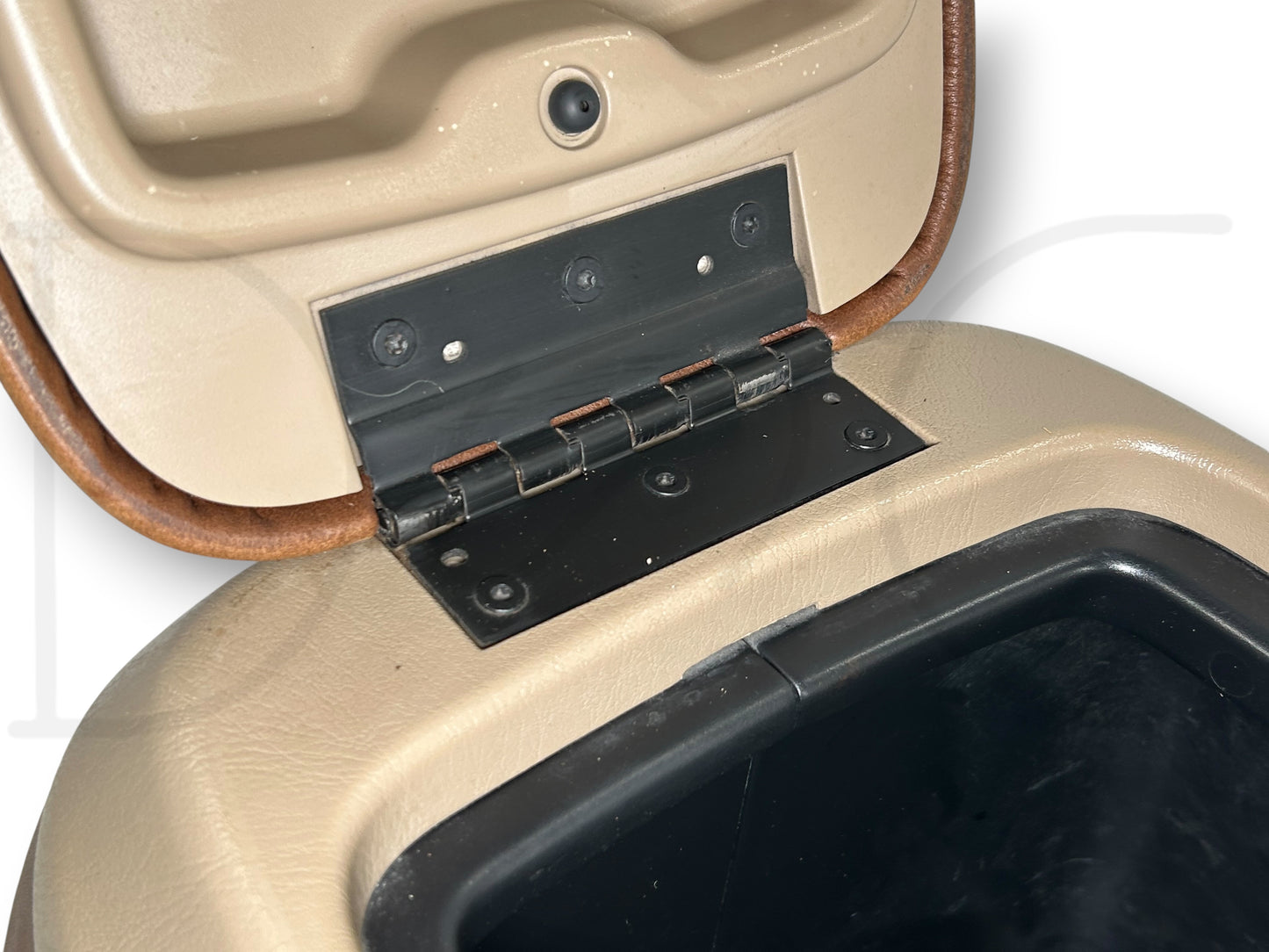 03-07 Ford F250 F350 King Ranch Center Console Floor Storage Tan Leather OE