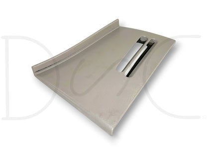 99-07 Ford F250 F350 LH Driver Dash End Cap Side Panel Defrost Vent Tan OE used condition with light wear, compatible with 1999-2007 Ford Super Duty trucks and Excursion models.