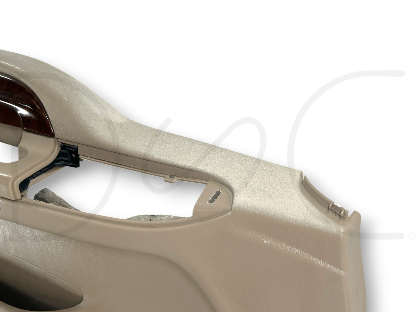 03-04 Ford F250 F350 King Ranch LH Left Driver Front Door Panel Tan Woodgrain OE