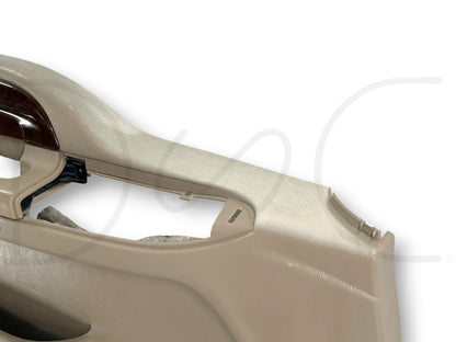 03-04 Ford F250 F350 King Ranch LH Left Driver Front Door Panel Tan Woodgrain OE
