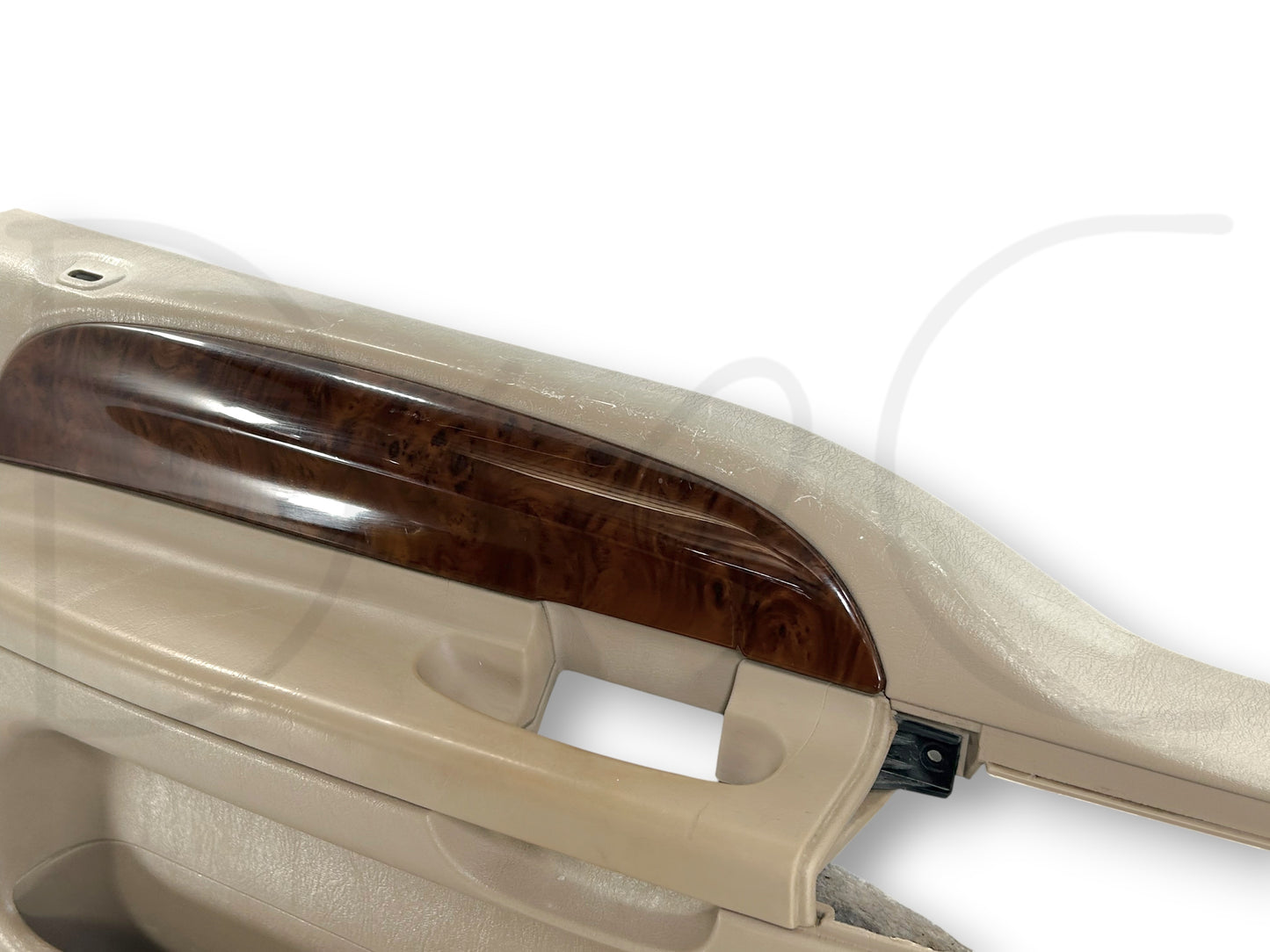 03-04 Ford F250 F350 King Ranch LH Left Driver Front Door Panel Tan Woodgrain OE