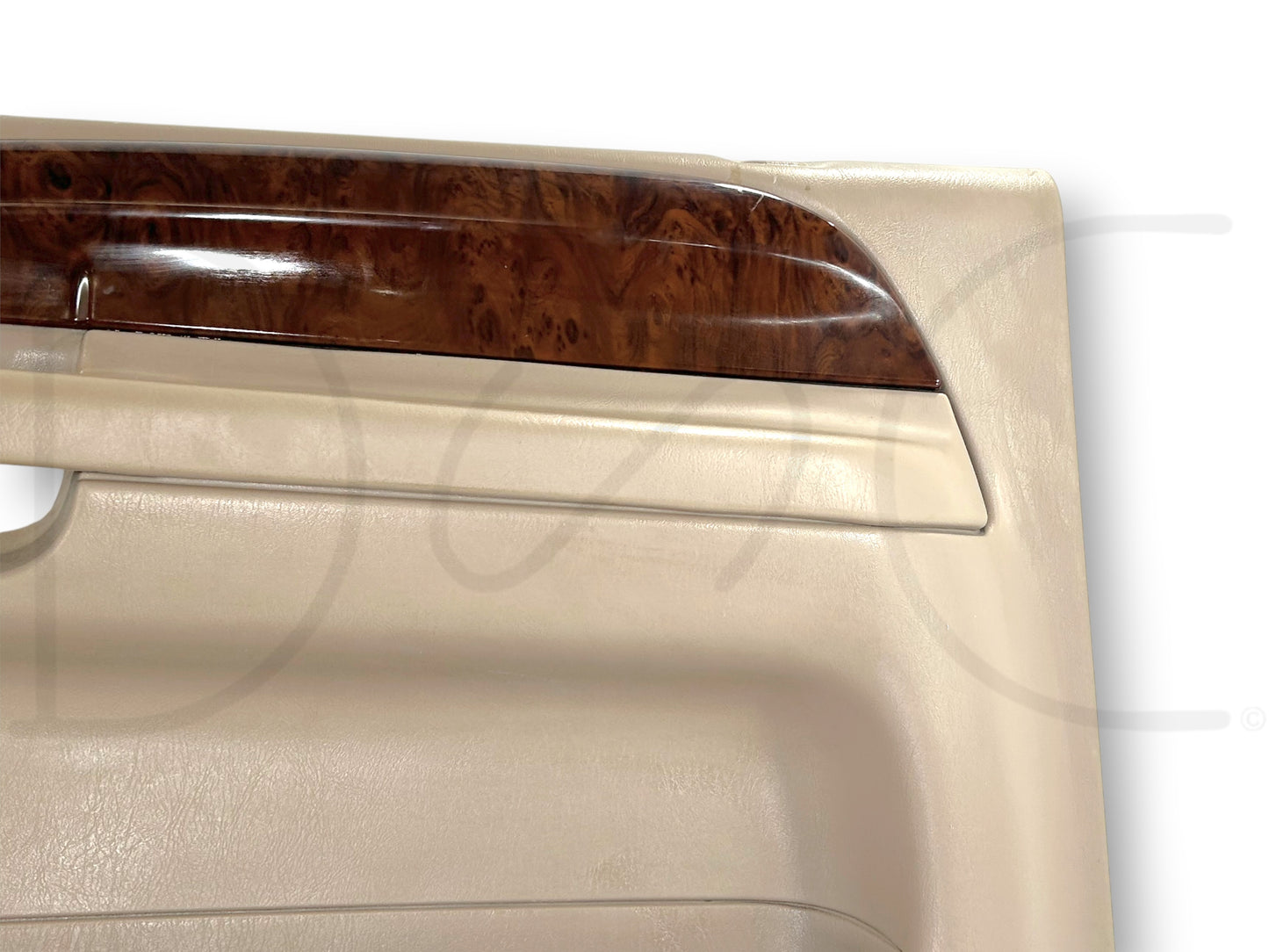 03-04 Ford F250 F350 King Ranch RH Right Passenger Front Door Panel Tan Wood OE