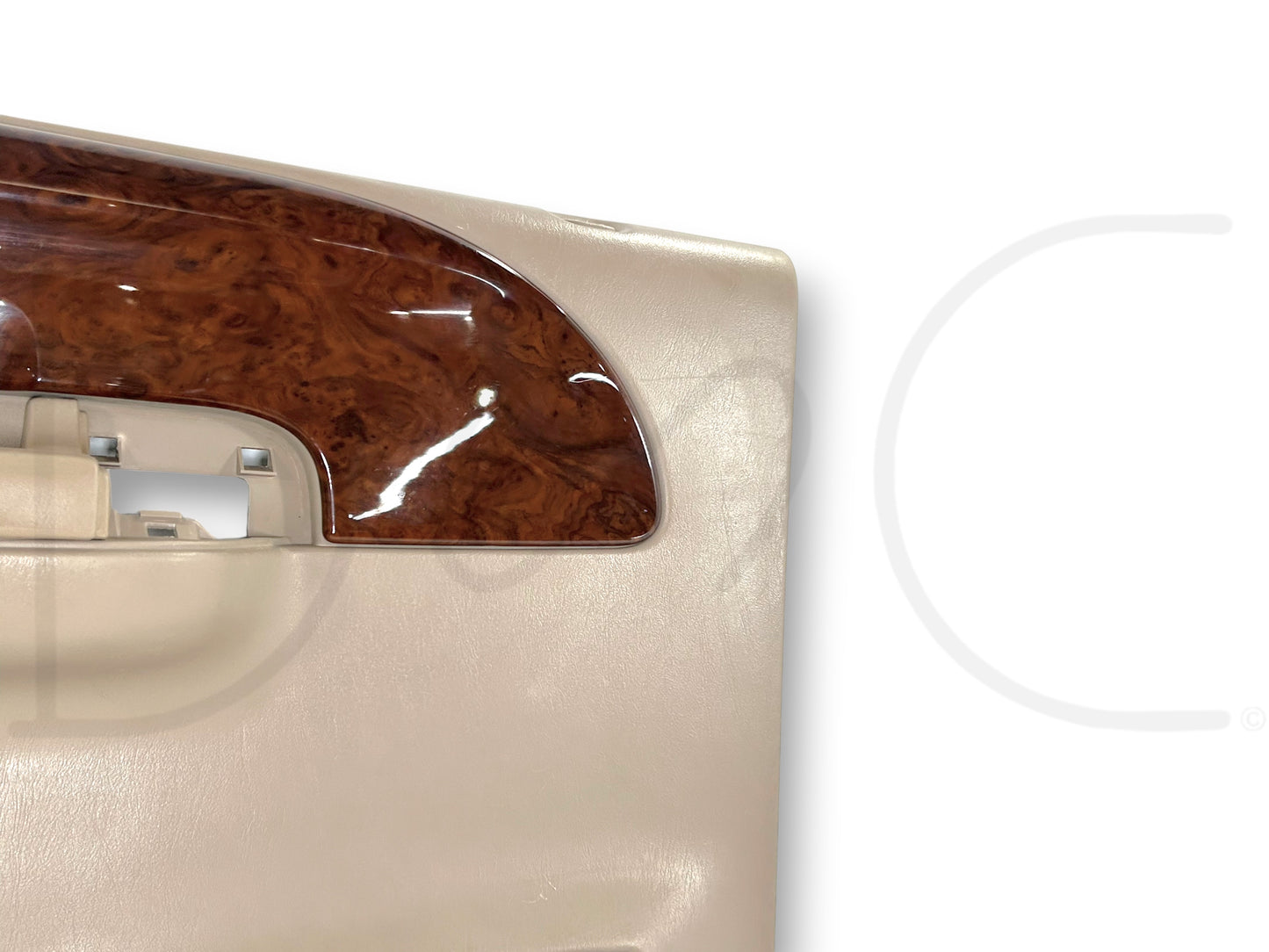 03-04 Ford F250 F350 King Ranch LH Left Driver Rear Door Panel Tan Woodgrain OE