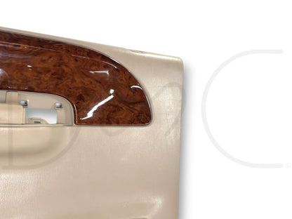 03-04 Ford F250 F350 King Ranch LH Left Driver Rear Door Panel Tan Woodgrain OE