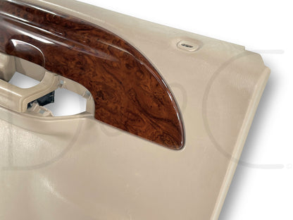 03-04 Ford F250 F350 King Ranch LH Left Driver Rear Door Panel Tan Woodgrain OE