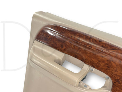 03-04 Ford F250 F350 King Ranch LH Left Driver Rear Door Panel Tan Woodgrain OE