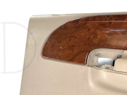 03-04 Ford F250 F350 King Ranch RH Right Passenger Rear Door Panel Tan Wood OE