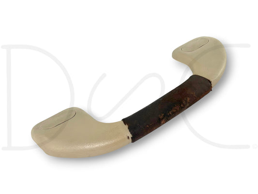 03-07 Ford F250 F350 King Ranch LH Left Driver A Pillar Grab Handle Tan Leather
