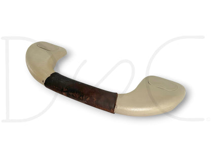 03-07 Ford F250 F350 King Ranch LH Left Driver A Pillar Grab Handle Tan Leather