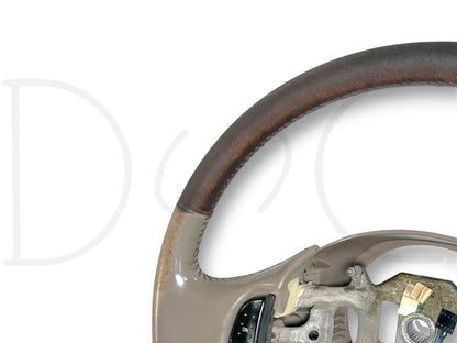 03-04 Ford F250 F350 King Ranch Steering Wheel W/ Cruise Control Tan Leather OEM