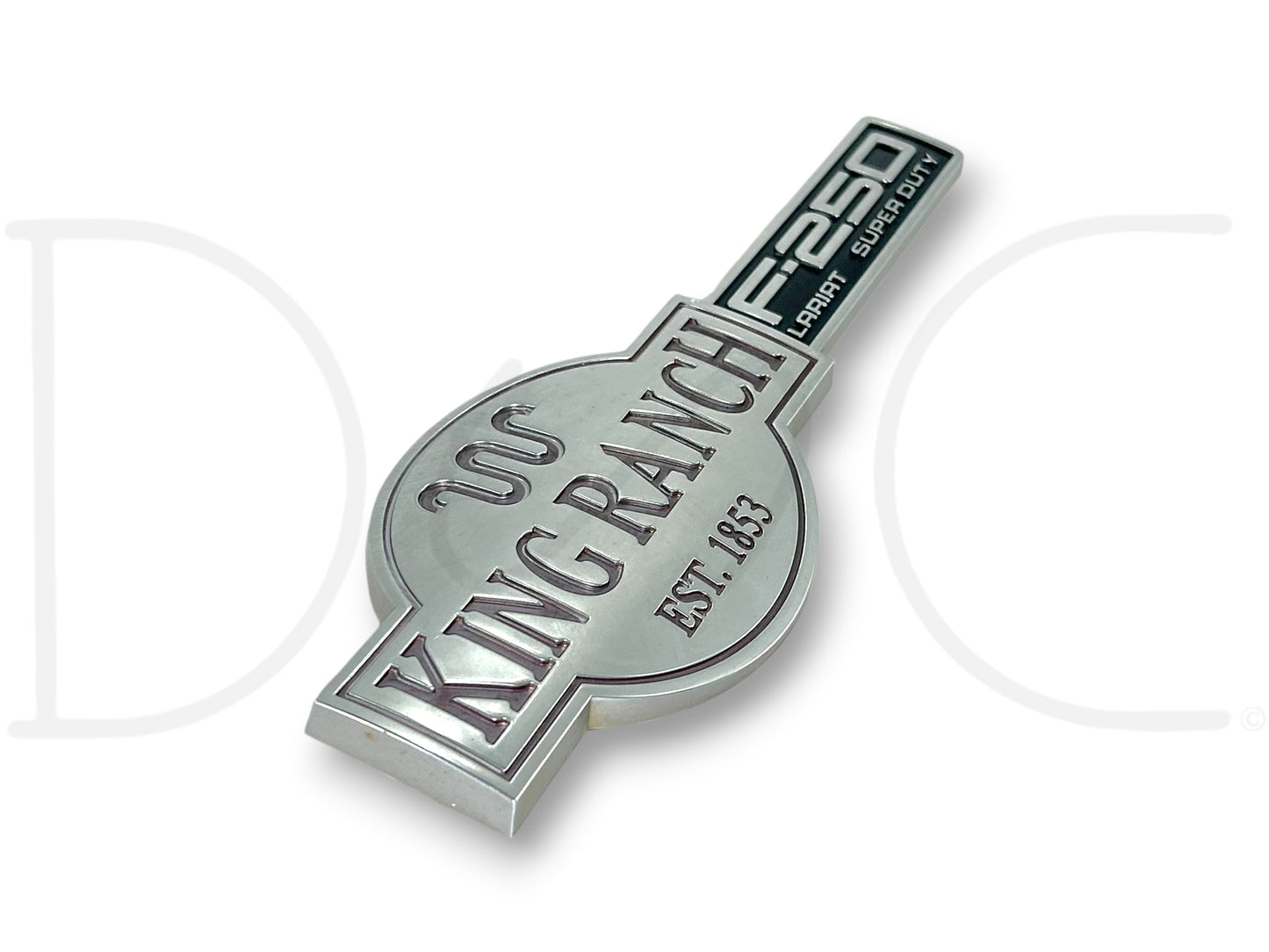 03-07 F250 F-250 King Ranch Lariat Super Duty Fender Badge Emblem Plate LH Left