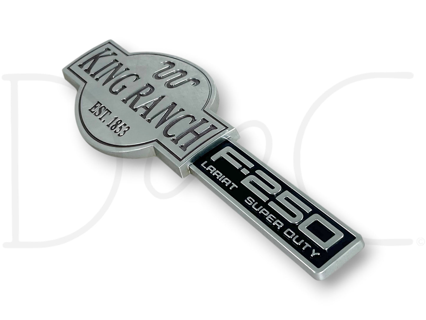 03-07 F250 F-250 King Ranch Lariat Super Duty Fender Badge Emblem Plate LH Left