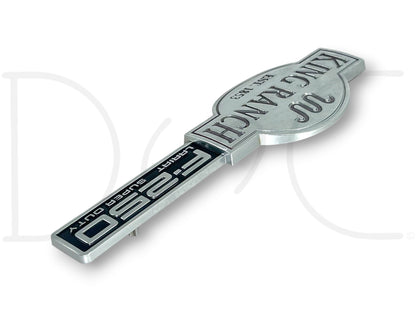 03-07 F250 F-250 King Ranch Lariat Super Duty Fender Badge Emblem Plate LH Left